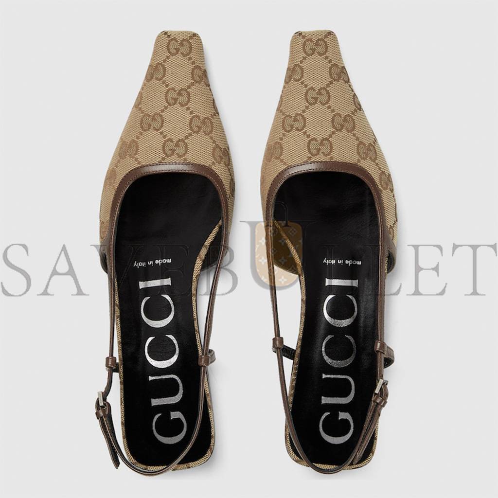 GUCCI WOMEN'S GG SLINGBACK BALLET FLAT 762420 GUCCI WOMEN'S GG SLINGBACK BALLET FLAT 762420